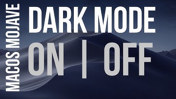 How to Enable Dark Mode in macOS Mojave