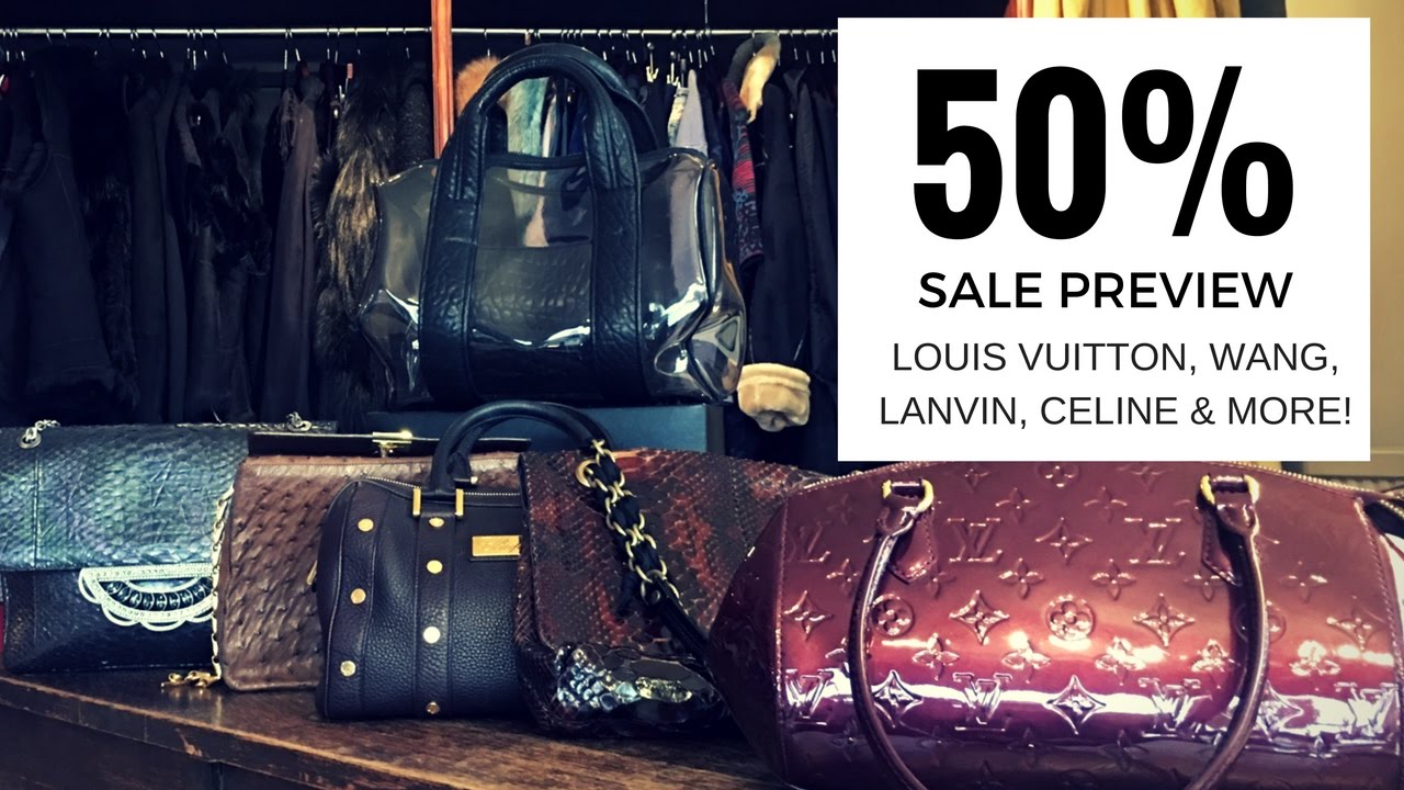 Designer Bag Sale Louis Vuitton Celine Lanvin Youtube