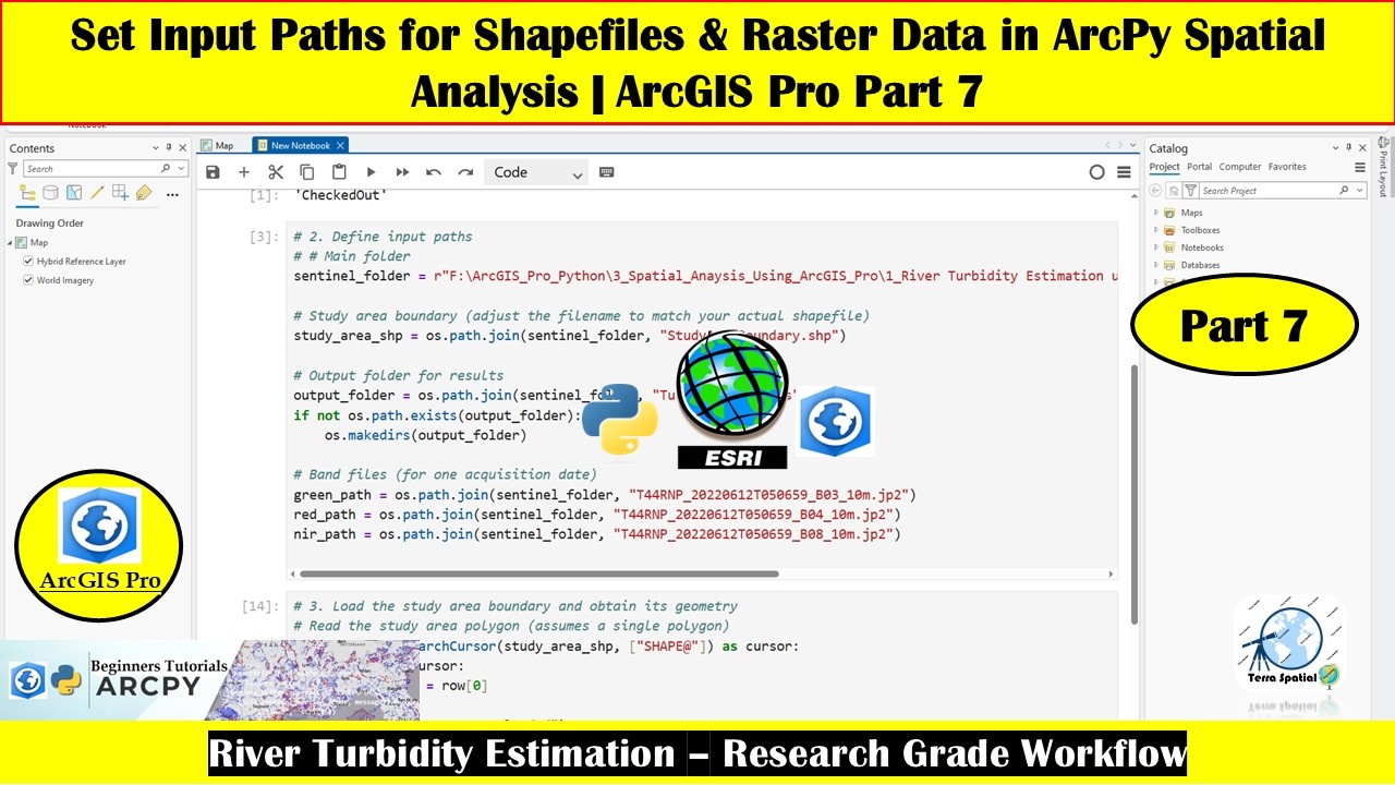 Set Input Paths for Shapefiles & Raster Data in ArcPy Spatial Analysis ...