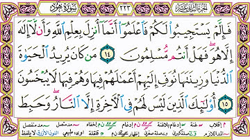 ألقران الكريم حاتم فريد الواعر الصفحة 223
