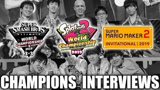 INTERVIEW WITH CHAMPIONS of Nintendo 2019 World Championship Tournaments