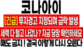 [코나아이 주가 전망] 투자경고 지정되며 급락 발생! 세력 다 털고 나갔나? 지금 당장 확인하세요! 코나아이 주식 분석! 코나아이 목표가! 이재명 지역화폐 관련주