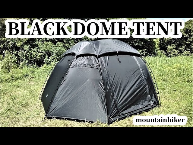 アウトドア テント/タープ mountainhiker ドームテント ブラックテント ツーリングテント-
