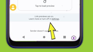 Google Message Link previews are on 