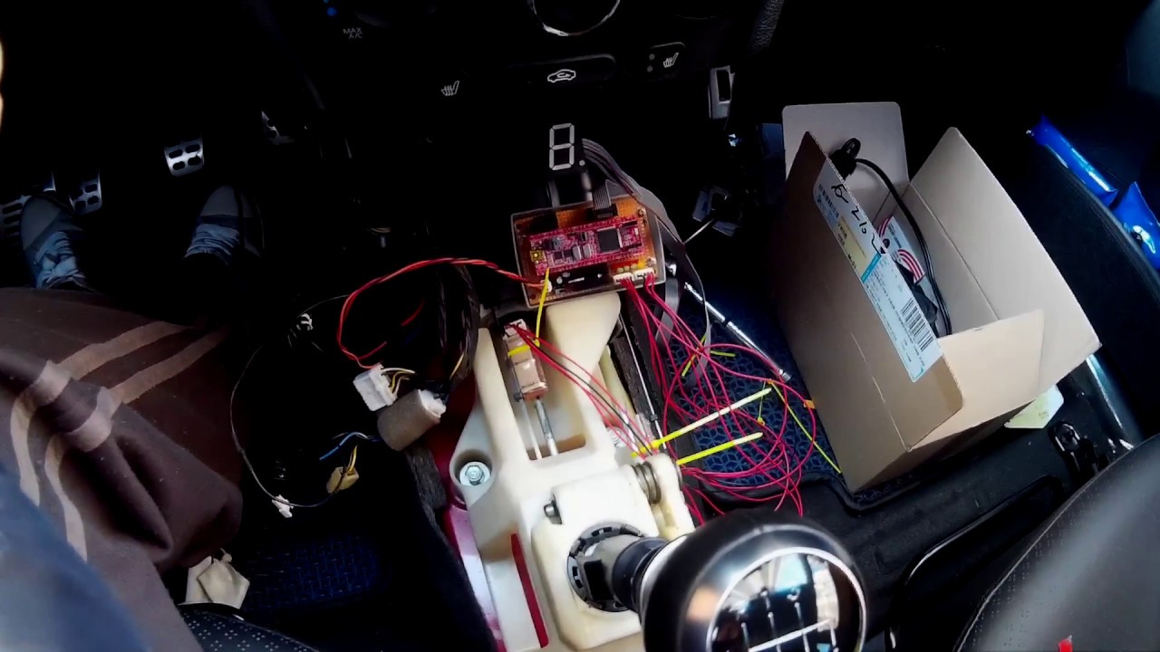 수동기어위치 게이지 Shift gear position indicator with ATmega128 - YouTube