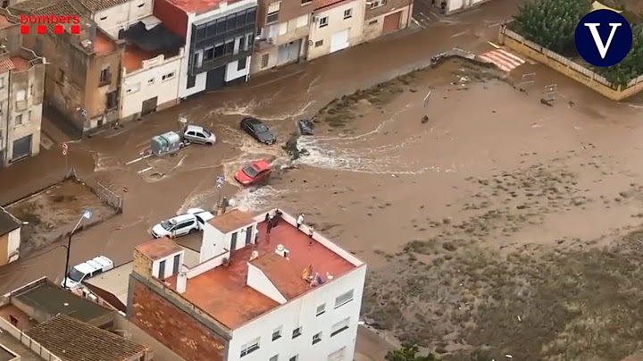 Las lluvias torrenciales causan inundaciones y cortan carreteras y trenes en Catalunya