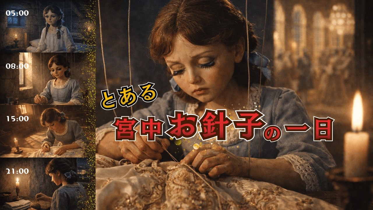 【過酷】王妃のドレスを支えた「お針子」の知られざる1日｜ヴェルサイユ宮廷の裏側