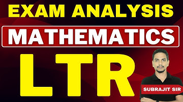 OSSC LTR 2025 EXAM PAPER ANALYSIS | MATHEMATICS by Subrajit Sir