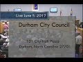 Durham City Council June 5, 2017