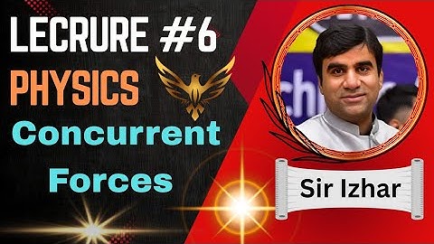 Mdcat/FSC lecture #6 | 11th physics |Chapter #2 vector Equilibrium | Concurrent Forces | by Izhar