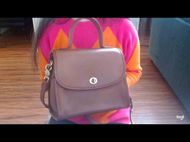 2) Vintage Coach Bags Madison Satchel & Leather Manor Bag