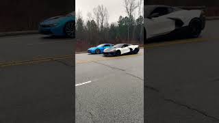 C8 CORVETTE vs BMW I8 😈‼️💯#streetracing #corvetteracing #corvette #bmw