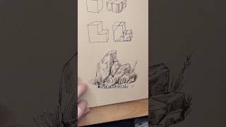 How to draw rocks and make them believable.