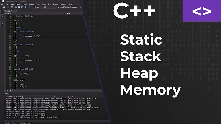 C++ Static, Stack and Heap memory fast and easy