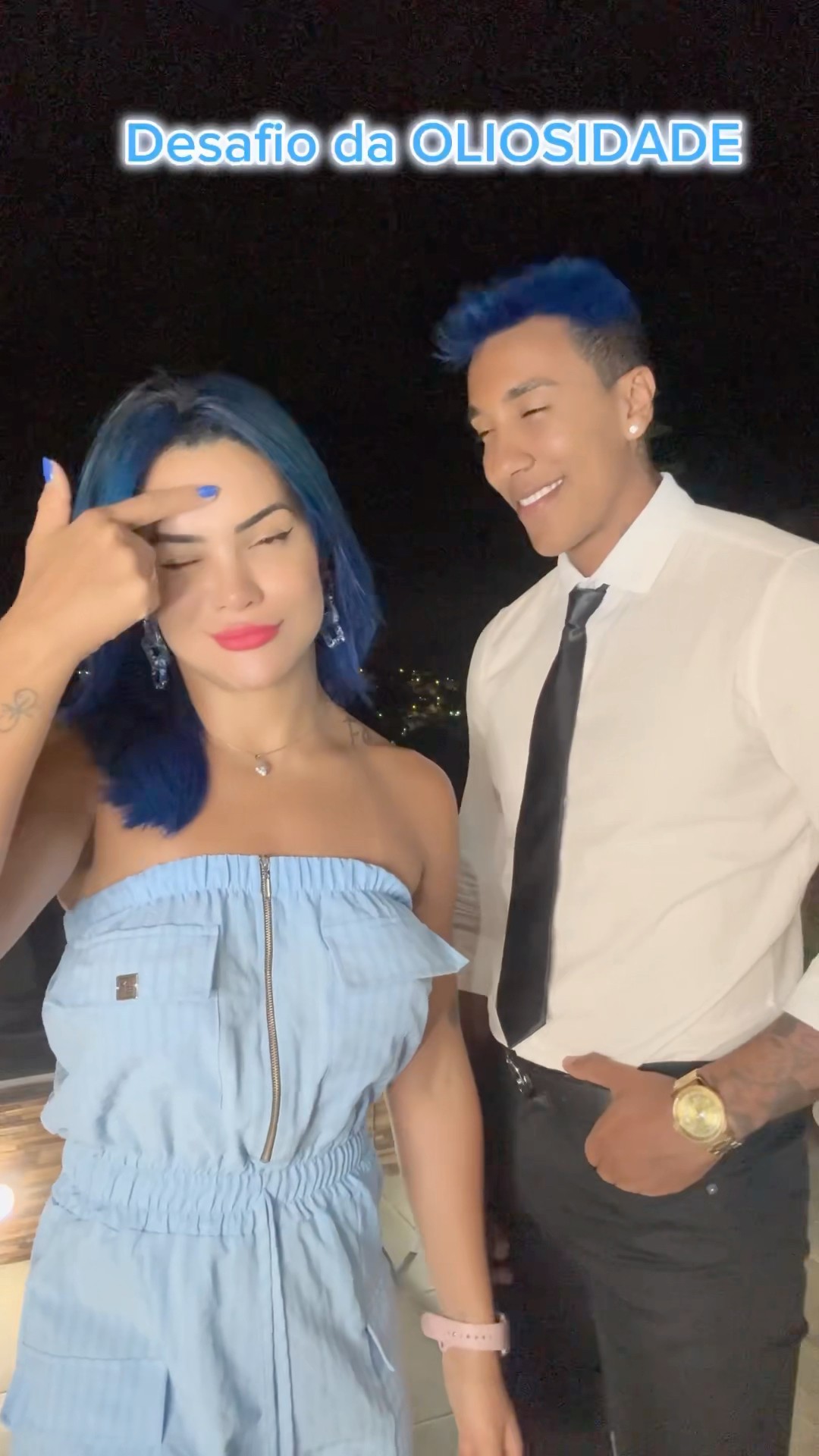 Quem tem pele OLIOSA AQUI?​⁠@mayca.brasil #challenge #couple #funny #short #shorts