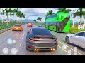 TRANSPORTING PIXAR CARS &amp; FRUITS WITH COLORED &amp; JOHN DEERE vs CLAAS vs TRACTORS - BeamNG.drive