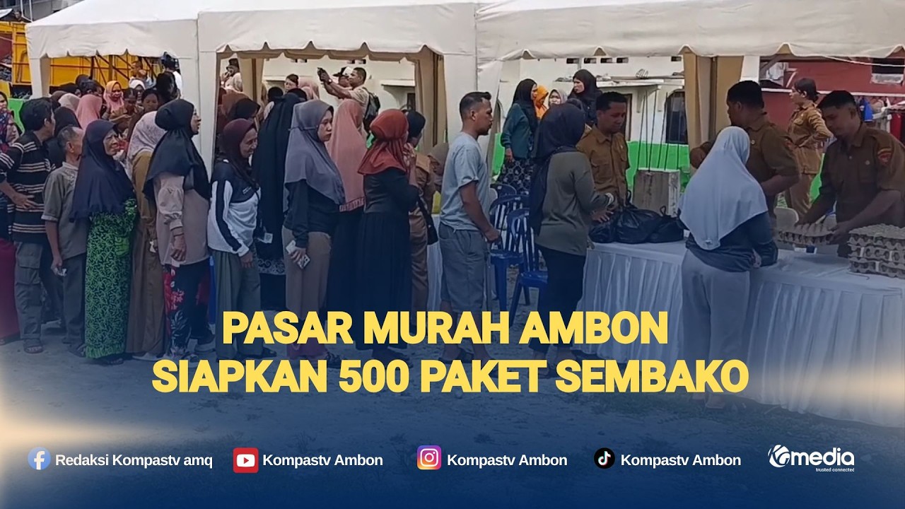 Pasar Murah Ambon Siapkan 500 Paket Sembako