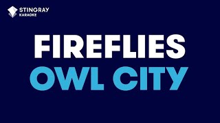 Fireflies in the style of Owl City, karaoke video with lyrics, no lead vocal chords