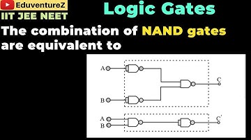The combination of NAND gates shown here under (figure) are equivalent to