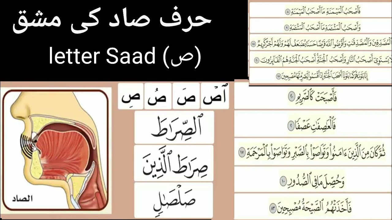 practice of letter Saad (ص) //تدريب على حرف صاد #حروف_الهجاء #مخرج # ...