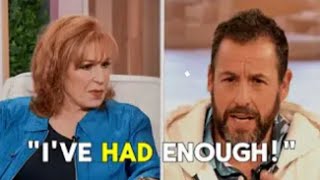 Adam Sandler KICKED OFF The View After FIERY Confrontation With Joy Behar.