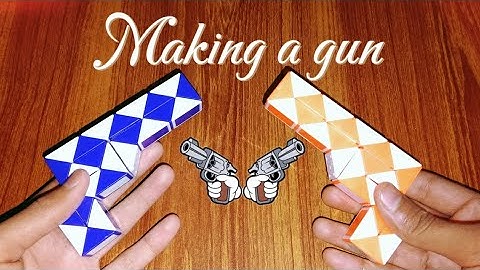 How to make a gun with snake cube|CUBING GENIUS|