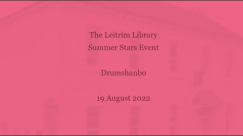 Drumshanbo Library Claymation Workshop with Patricia Clarkson -Video-1