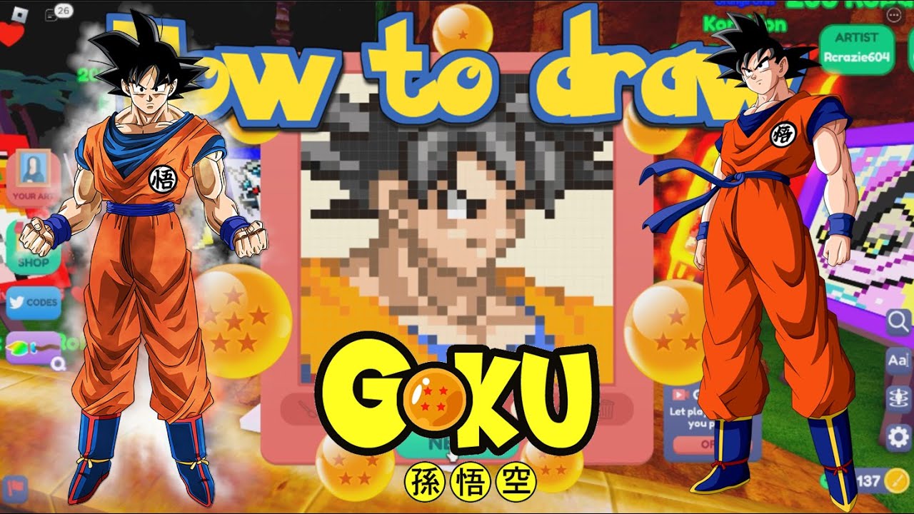 ROBLOX  Goku in Starving Artist! Pixel Arts #8 