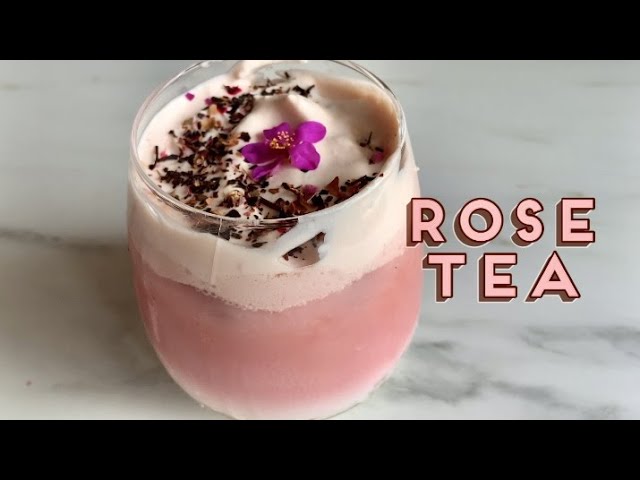 Rose Tea Latte A Soothing Experience - Adriana's Best Recipes