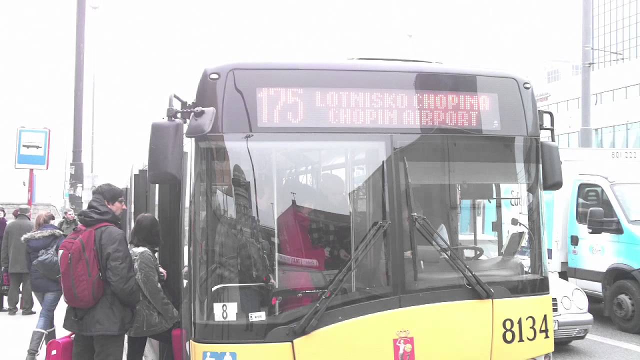 Warsaw Chopin Airport Bus from City Centre YouTube