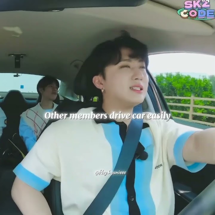 Even i.n can drive😱 #straykids #shorts  our puppy {seungmin}also can drive ❤