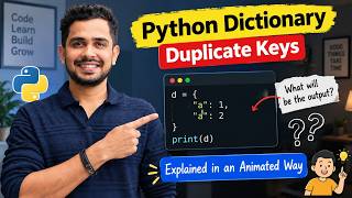 Can You Guess the Output Python Dictionary Duplicate Keys 🤔