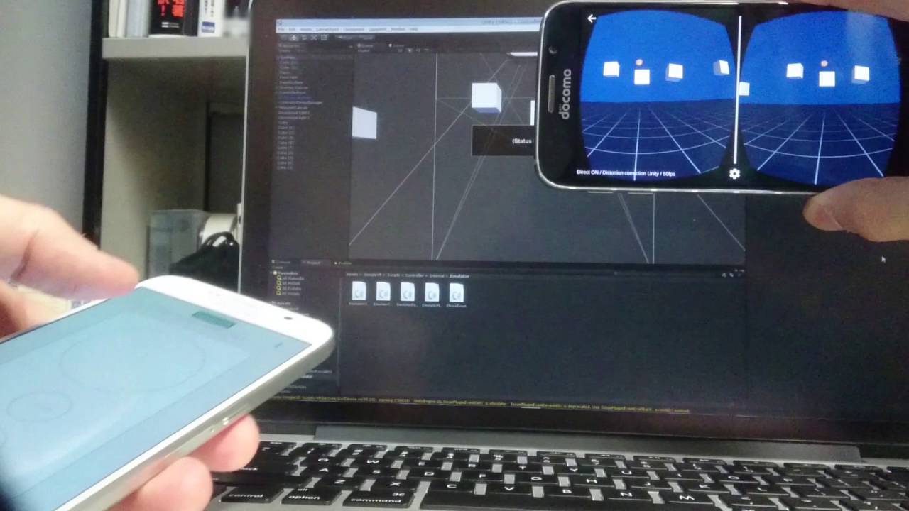 Google VR (Daydream) controller demo on Galaxy S6
