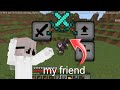 Minecraft pvp in my friend let's go bro 😈😈