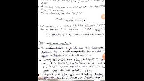 timing Delay generation in 8085 using 8 bit register