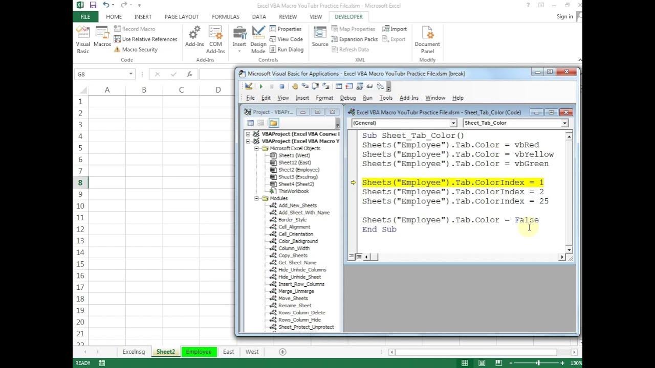 How To Change Sheet Tab Color In Excel On Mac