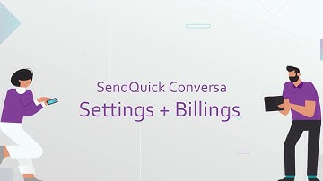 sendQuick Conversa Tutorial: Settings + Billings