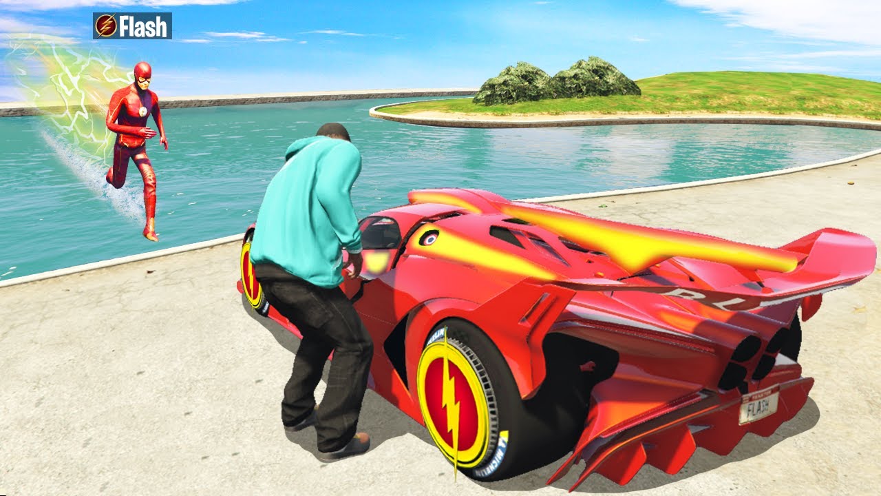 ROBANDO el SUPER COCHE de FLASH en GTA 5