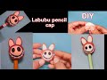 Diy miniature art | labubu clay pen cap making  #art #monaart #diy #howto  #shortvideo #newyoutuber