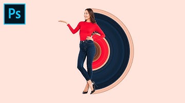 Photoshop Tutorial - Circular Pixel Stretch Effect in Photoshop