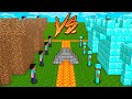 Minecraft NOOB vs PRO: CASTLE WAT BATTLE DIAMOND VS DIRT! 100% TROLLING ARMY SECURE BASE SAFEST