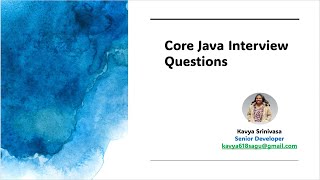 Java Interview Prep This Keyword