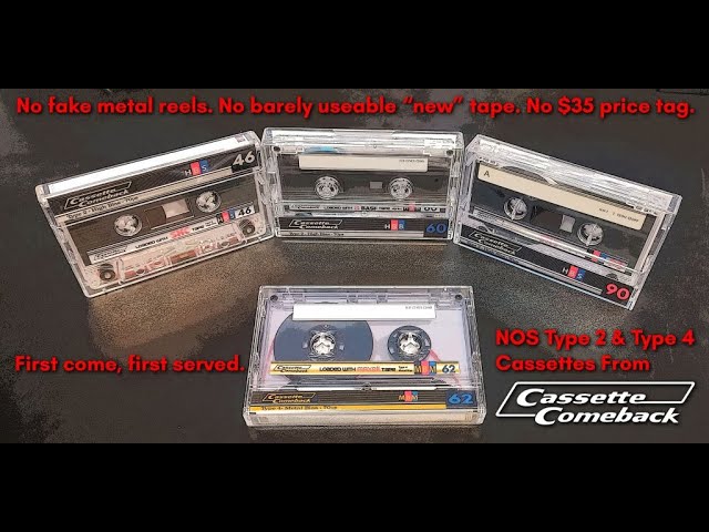 Cassette Comeback Home Brand Cassettes - Type 2 & Metal - With Updates 