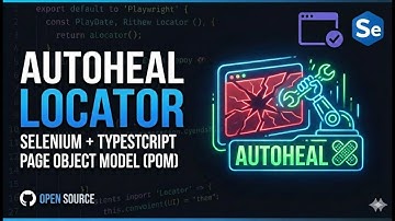 Auto-Healing Locators in Selenium TypeScript | Self-Healing Test Automation with AI #typescript