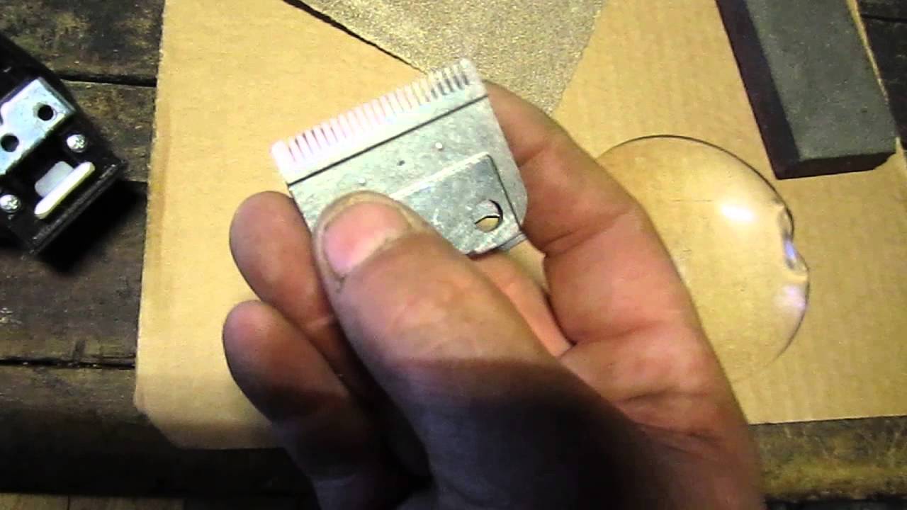 how to sharpen hair clippers with sandpaper