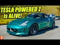 Building the World's FIRST Tesla Swapped Liberty Walk Nissan 350Z! EV Conversion is DONE!
