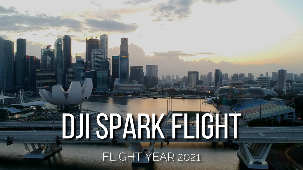 DJI Spark Flight Year 2021 Singapore | Formula 1 Pit | Benjamin Sheares Bridge