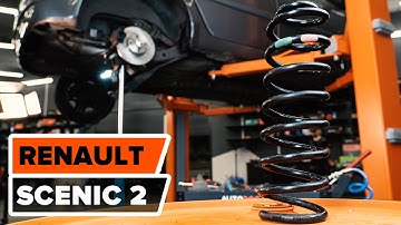 Wie RENAULT SCÉNIC 2 Fahrwerksfedern hinten wechseln TUTORIAL | AUTODOC