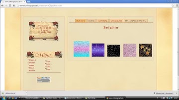 scritte glitter con gimp