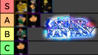 ANIME FANTASY TIER LIST! ROBLOX